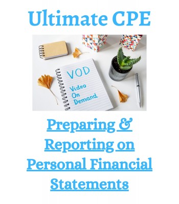 Preparing & Reporting on Personal Financial Statements